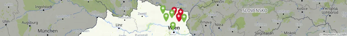 Kartenansicht für Apotheken-Notdienste in der Nähe von Wildendürnbach (Mistelbach, Niederösterreich)